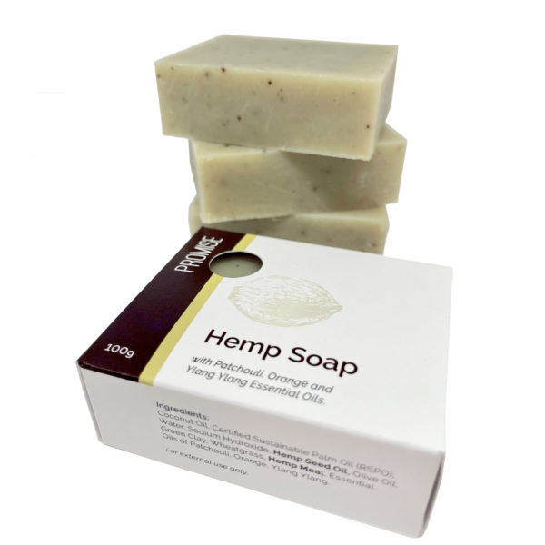 Promise Hemp and Patchouli Soap with Essential Oils (100g)